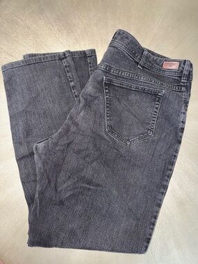 Riders by Lee Plus Size 24W Long Black High Rise Straight Leg Jeans